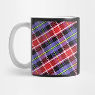 Scottish tartan Black Watch, black, red, yellow, blue Mug